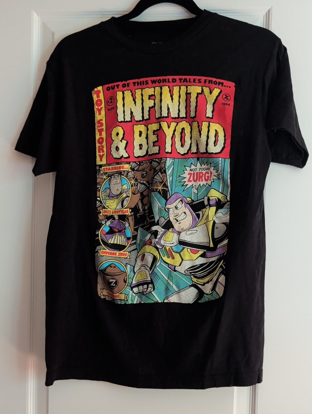 Toy Story 'Infinity & Beyond' Buzz Lightyear Graphic Tee - Black